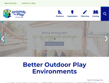 Tablet Screenshot of groundsforplay.com